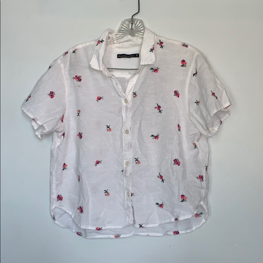 Abercrombie Floral Button Down Top